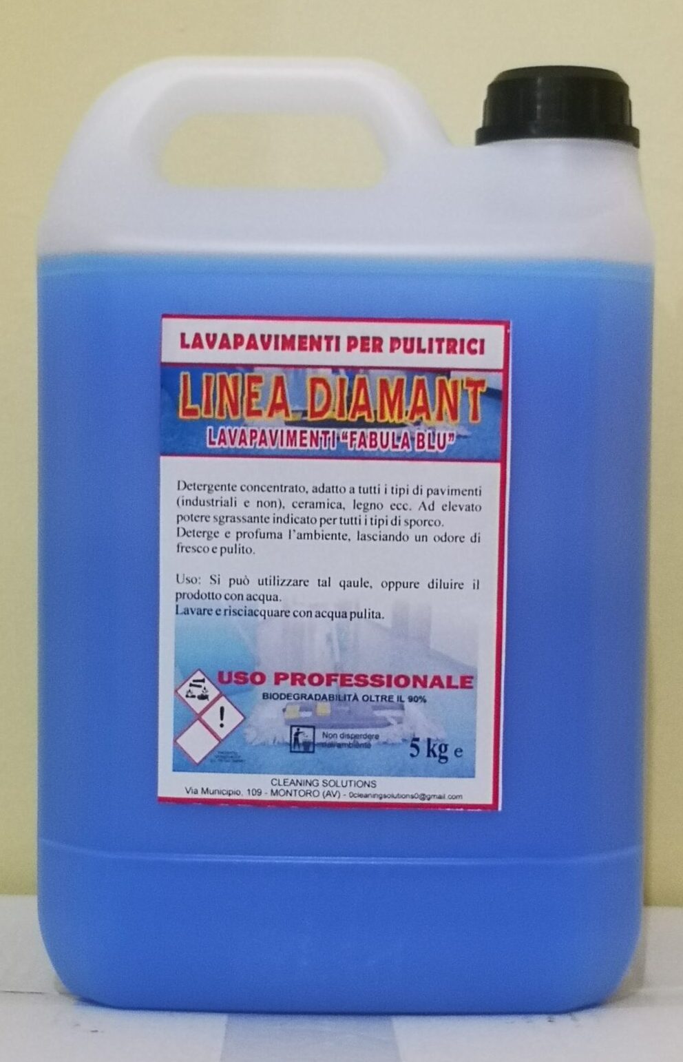 LINEA DIAMANT- Detergente concentrato per macchine lavapavimenti Tanica 5kg