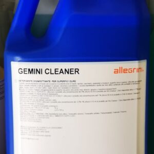 GEMINI CLEANER Disinfettante tanica 5kg P.M.C. Reg. Min. salute n°19113 cloro attivo schiumogeno.