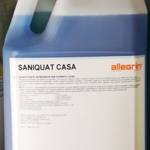 SANIQUAT CASA tanica 5kg Disinfettante P.M.C. Reg. Min. salute n°18759 a base di sali quaternari.