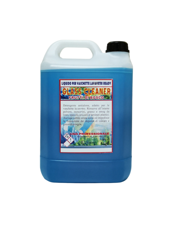GLASS CLEANER - liquido per vaschette lavavetri pronto all'uso tanica 5kg