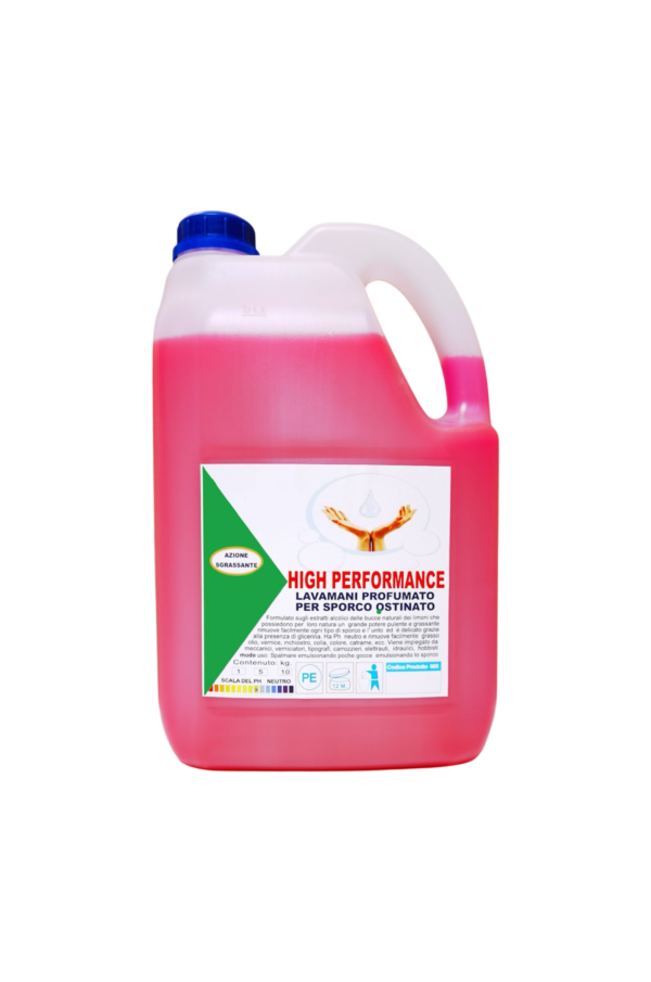 HIGH-PERFORMANCE Tanica 5kg - Lavamani forte per sporco ostinato
